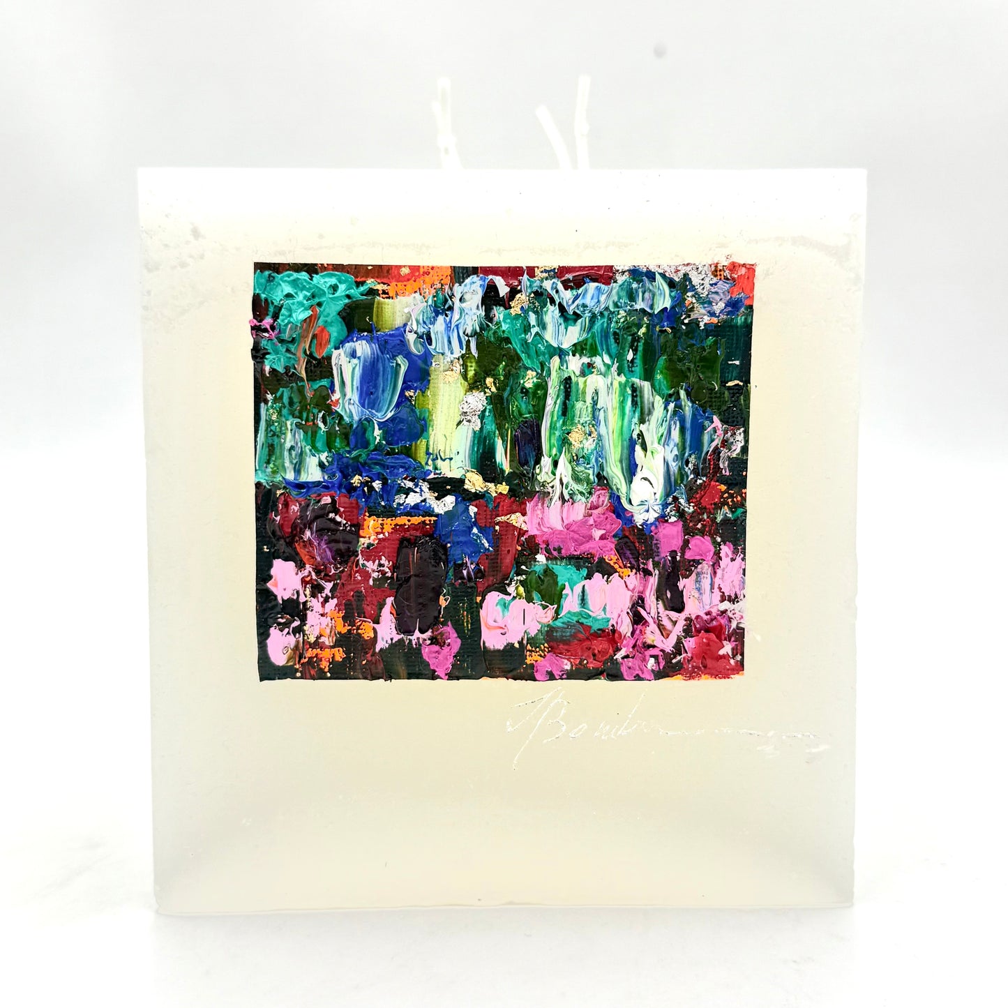 Ieva Bondare collection "Winter" candle, 14x14 cm