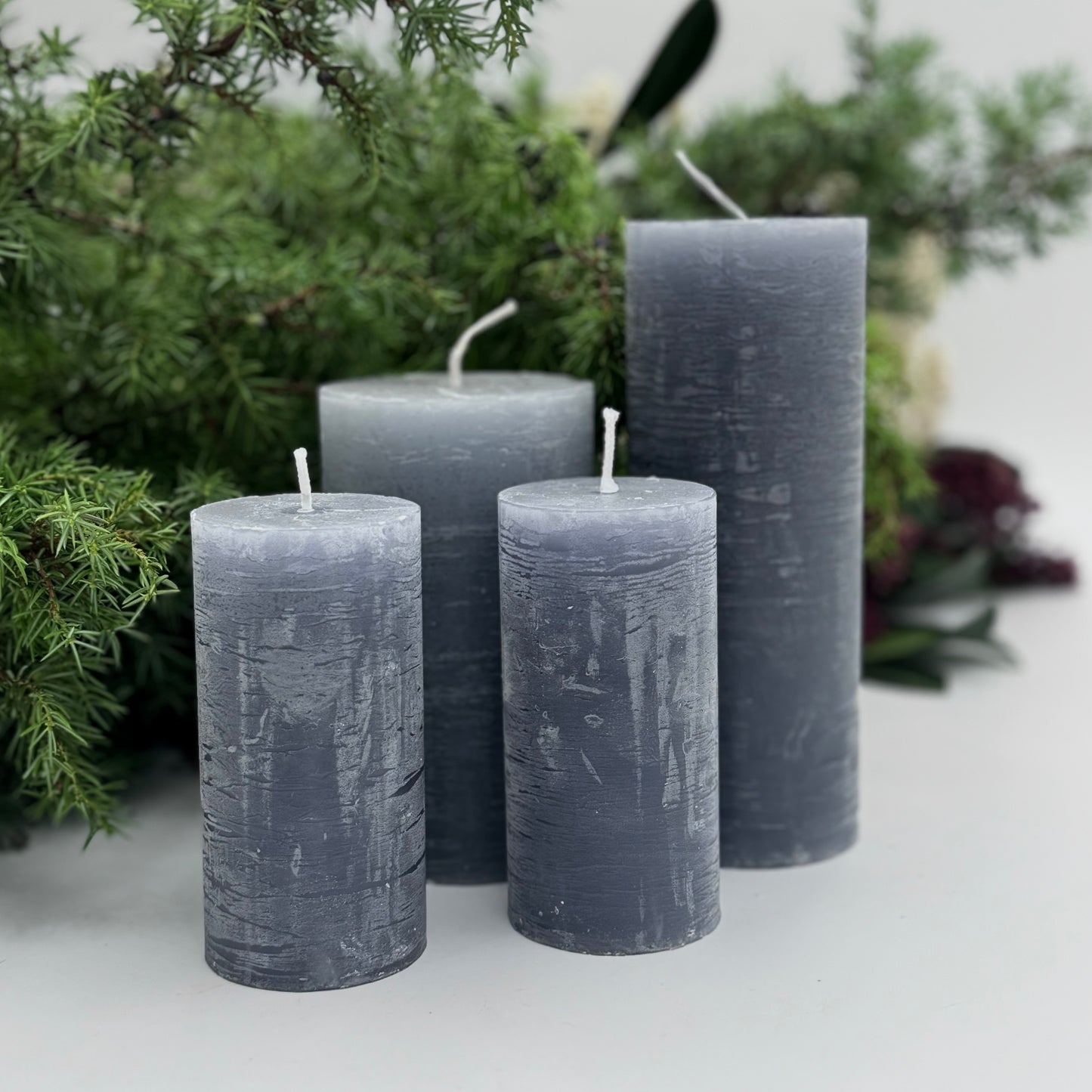 Набор адвентских свечей «Серый»