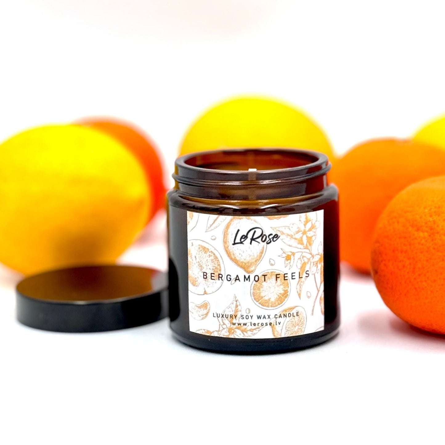 Natural soy wax candle “Bergamot feels”