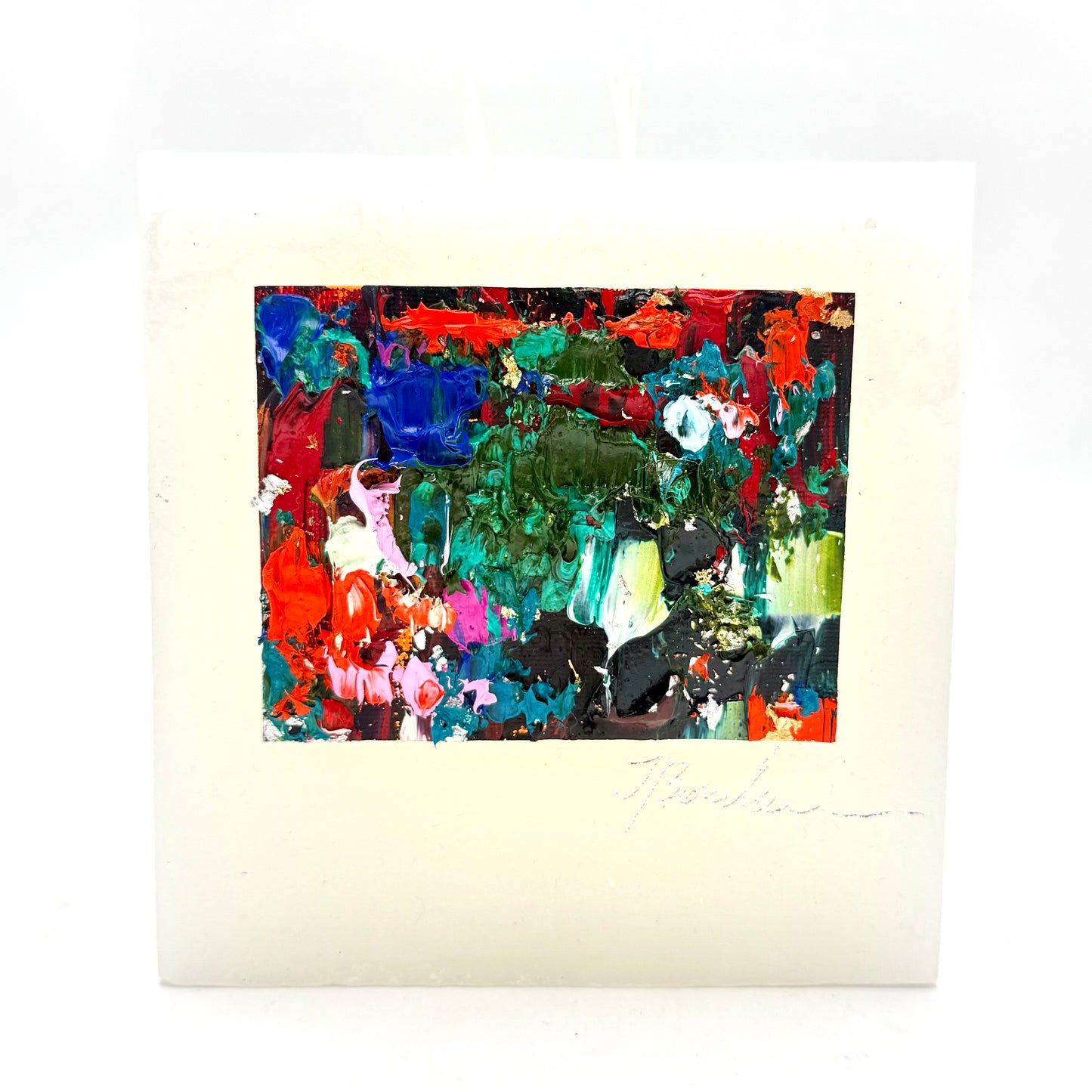 Ieva Bondare collection "Winter" candle, 14x14 cm