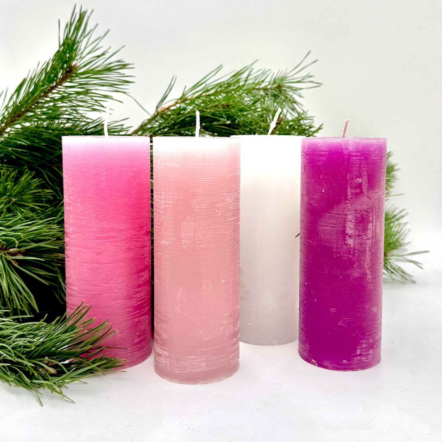 Adventes komplekts “Rozā nokrāsas”