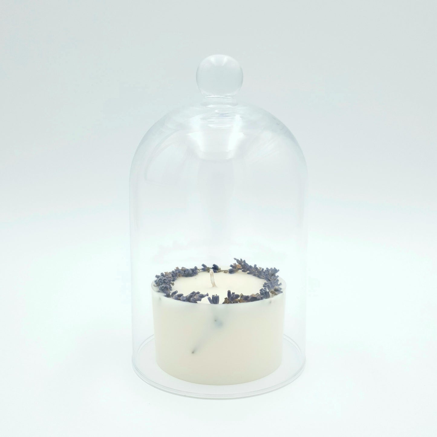 Glass dome for candles