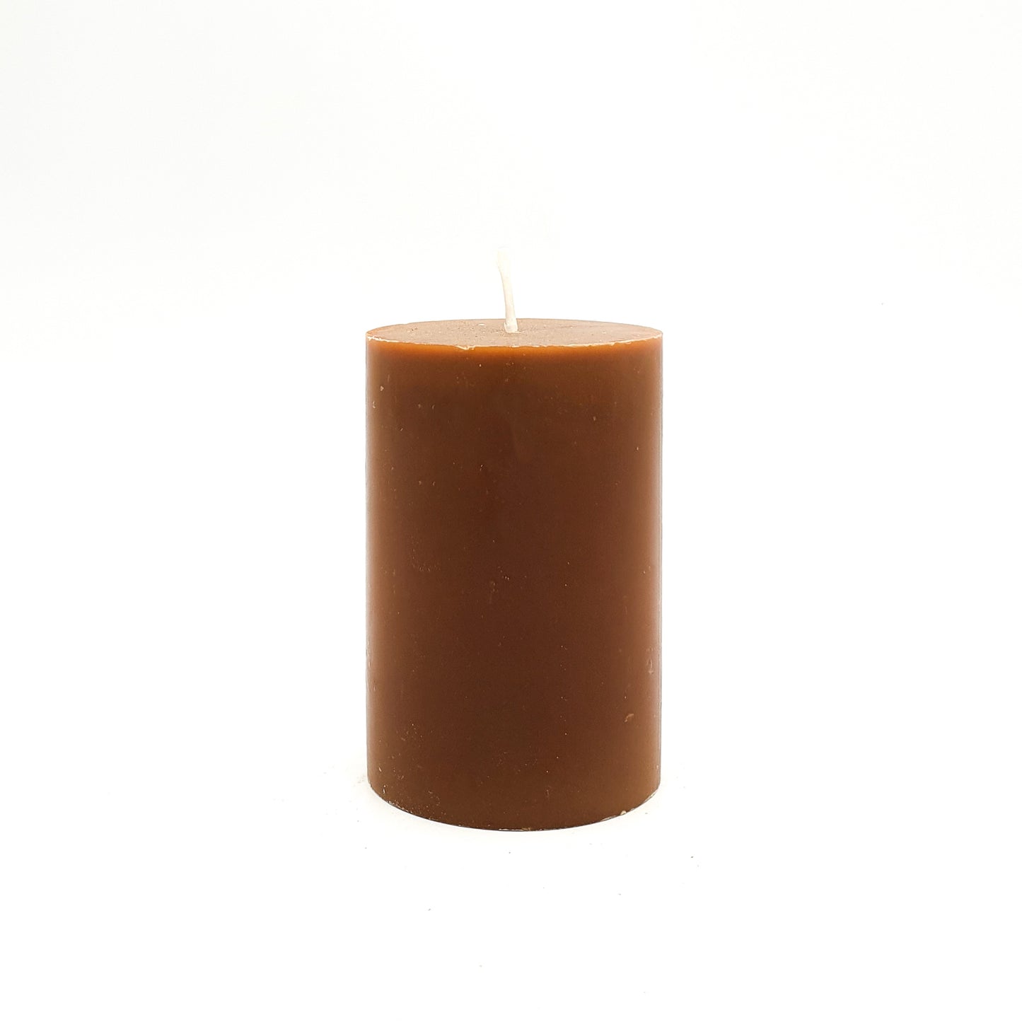 Stearīna mežģīņsvece, ⌀ 7x10 cm, brūna