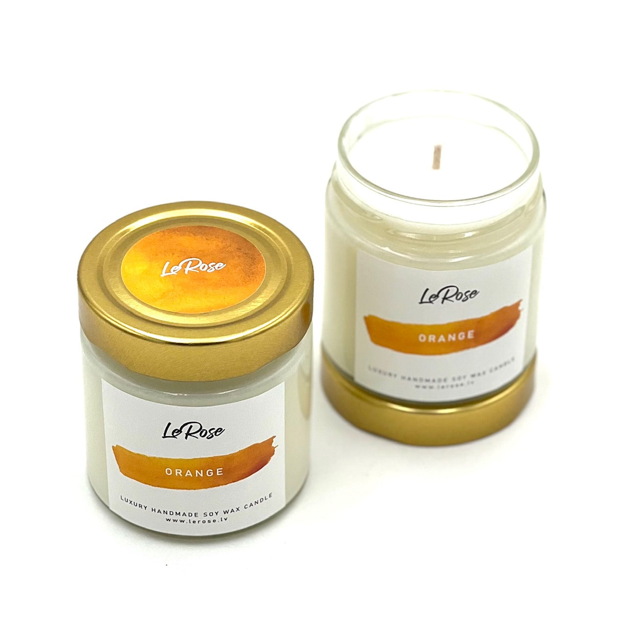 Свеча соевый воск "LeRose Orange", 40ч.