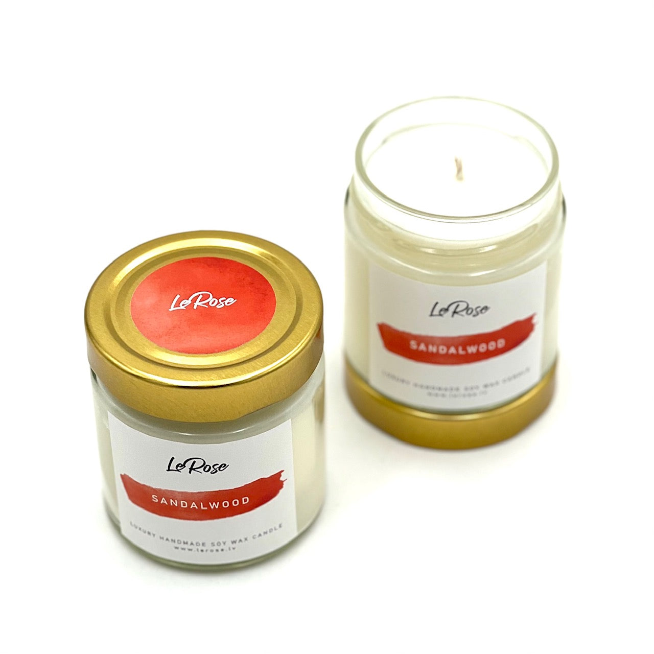 Свеча соевого воска "LeRose Sandalwood", 40ч.