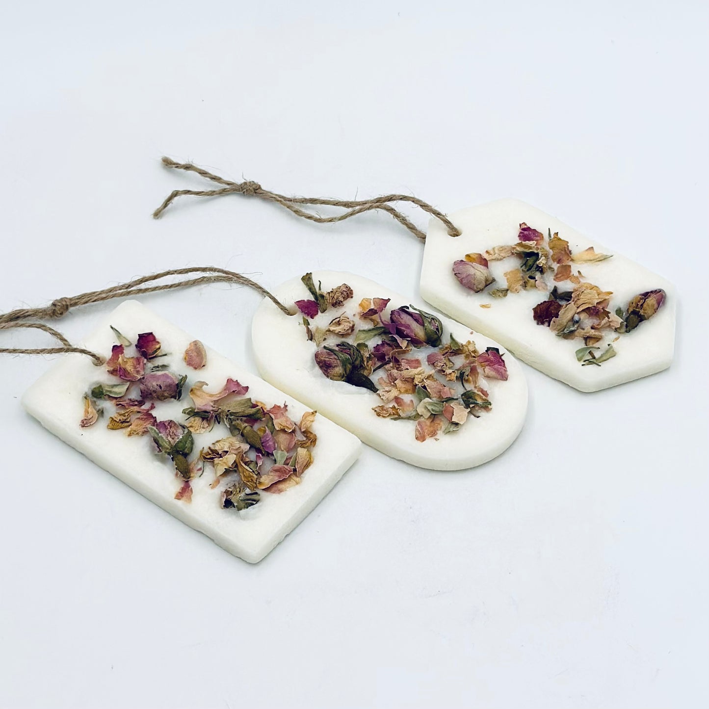 Aromātiskā sojas vaska komplekts 3 gab., ar Tējas rozes aromātu