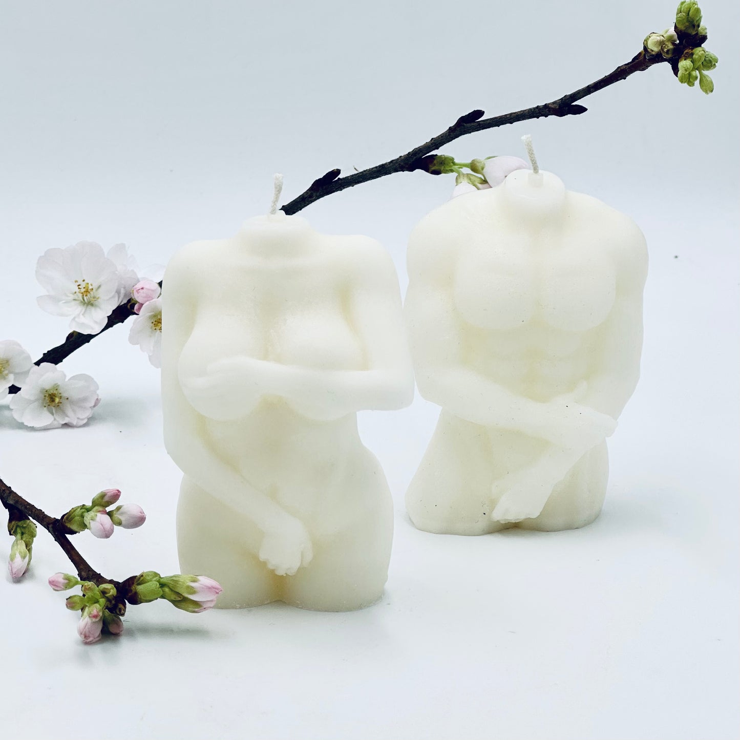 Dizaina sveces “Viņu noslēpums”, baltas