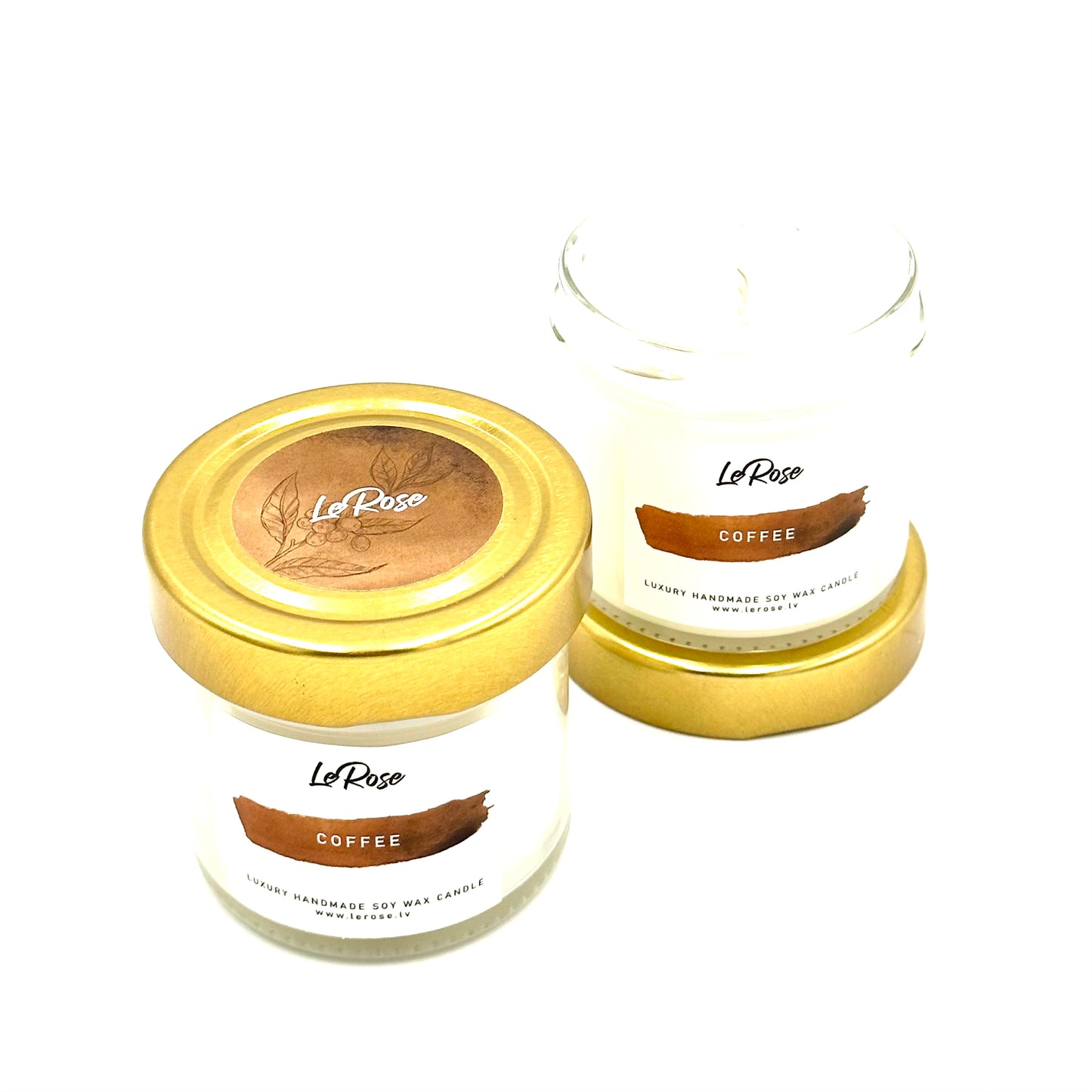 Sojas vaska svece “Le Rose” - “Coffee”, 25h