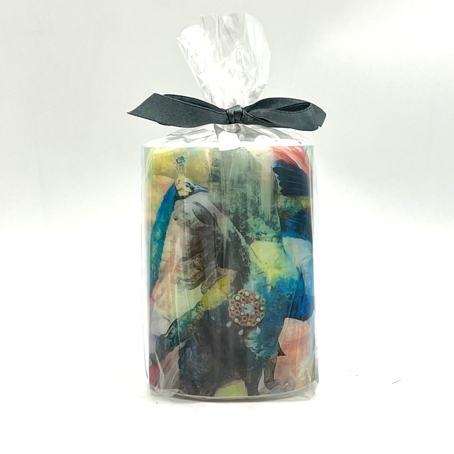 Design candle with painting "Hunting Season" 2022.