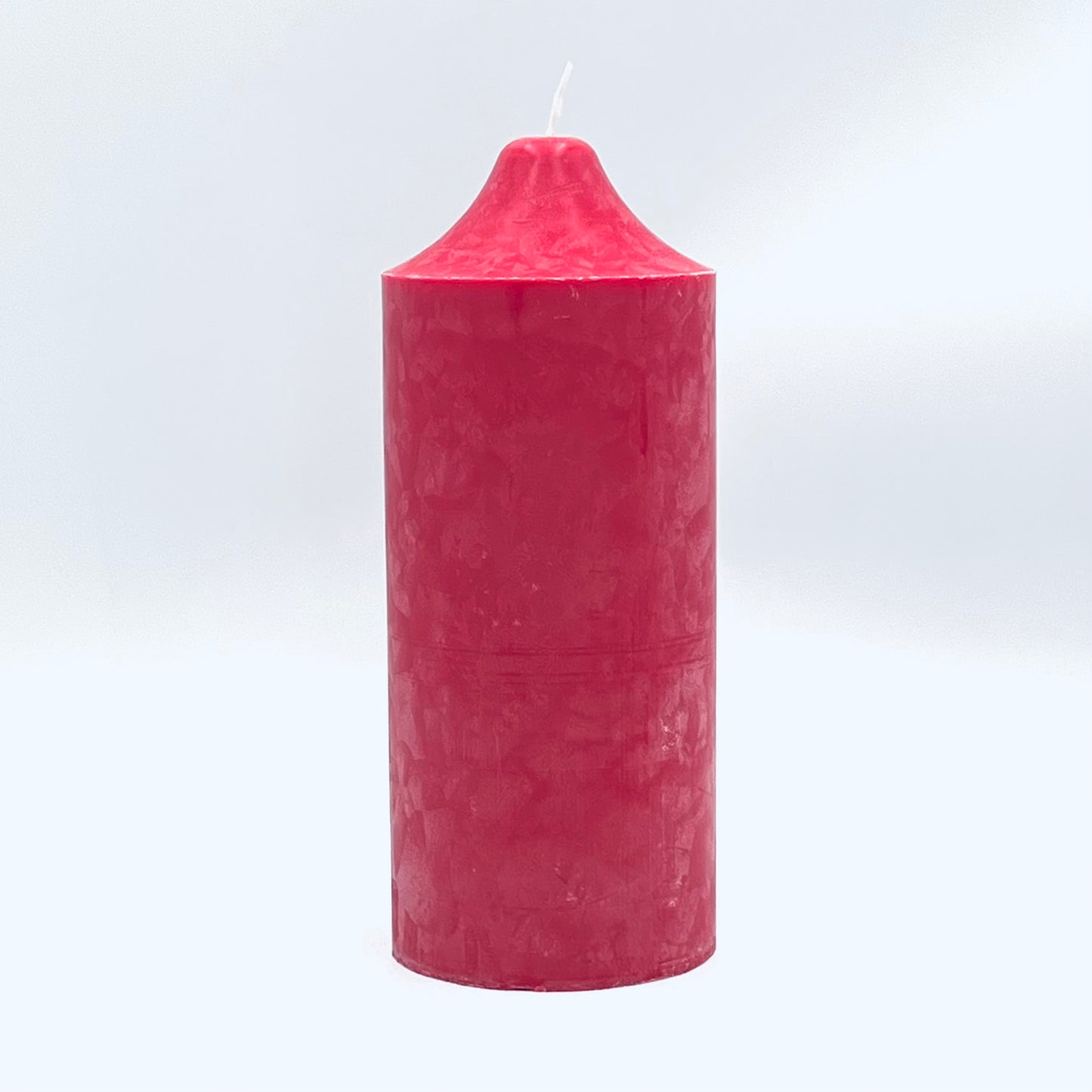 Stearin candle "PillarLux", red, 10x25 cm