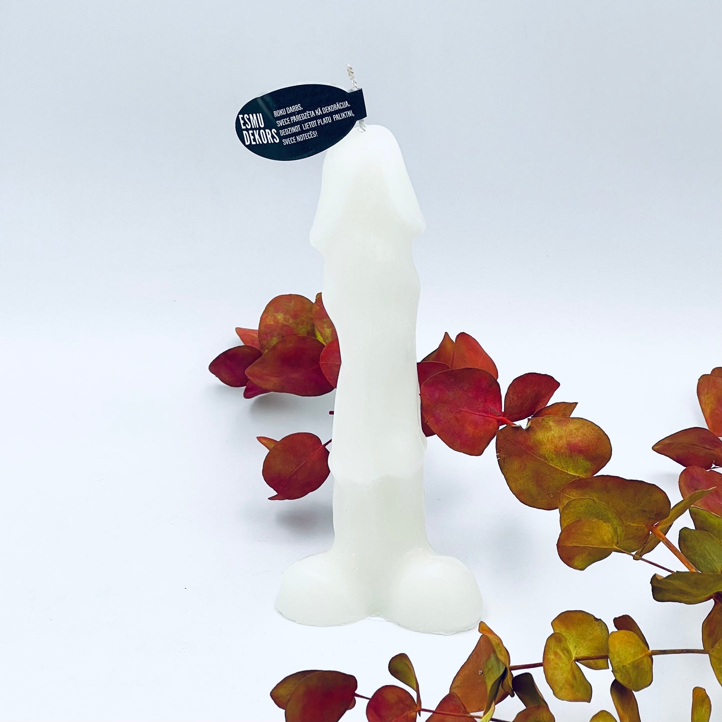 Figūrsvece “CAZZO”, 7.3x17.7 cm, bēša