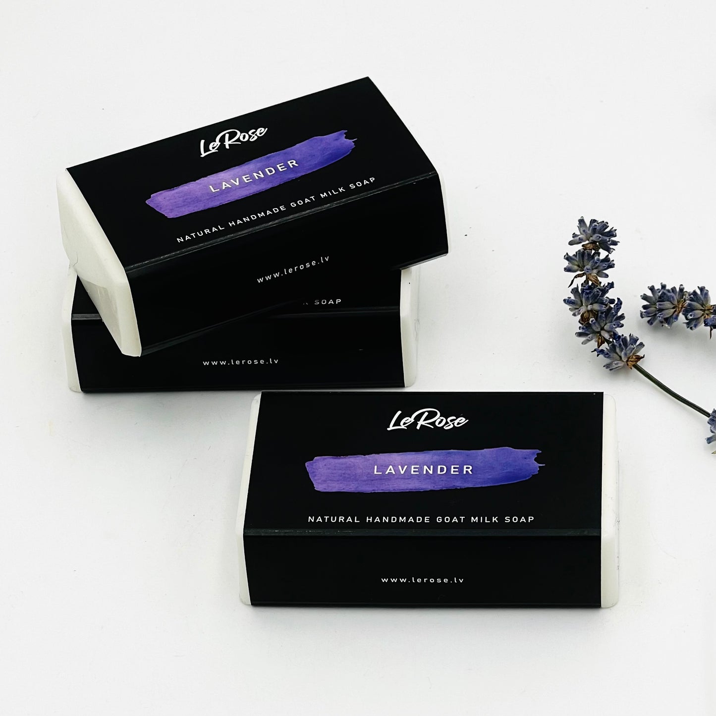 Мыло "LeRose" из козьего молока, лаванда.
