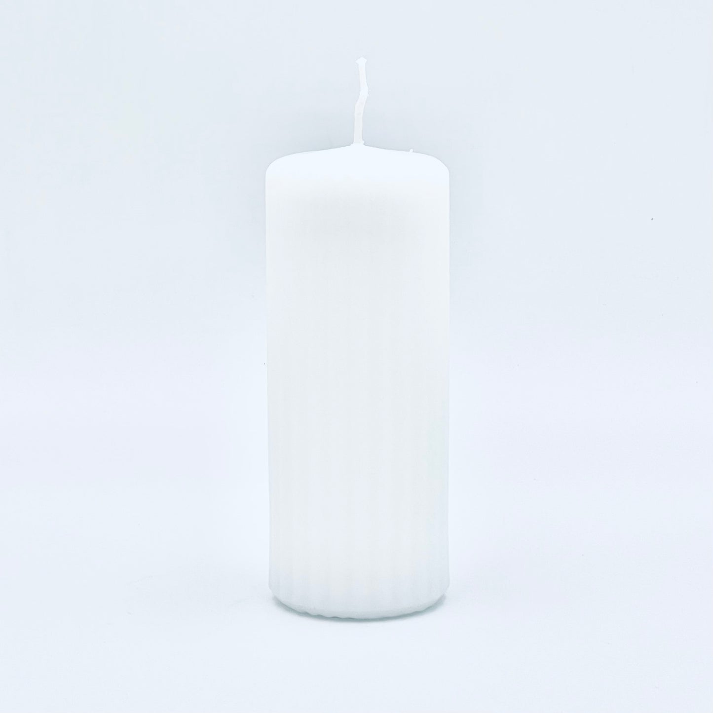 Rievots cilindrs, balts, 6x15 cm