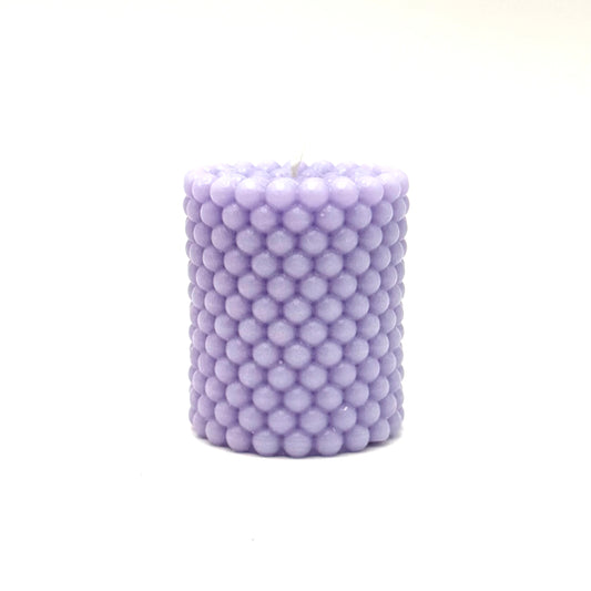 Dizaina svece “Pērle” gaiši lillā
