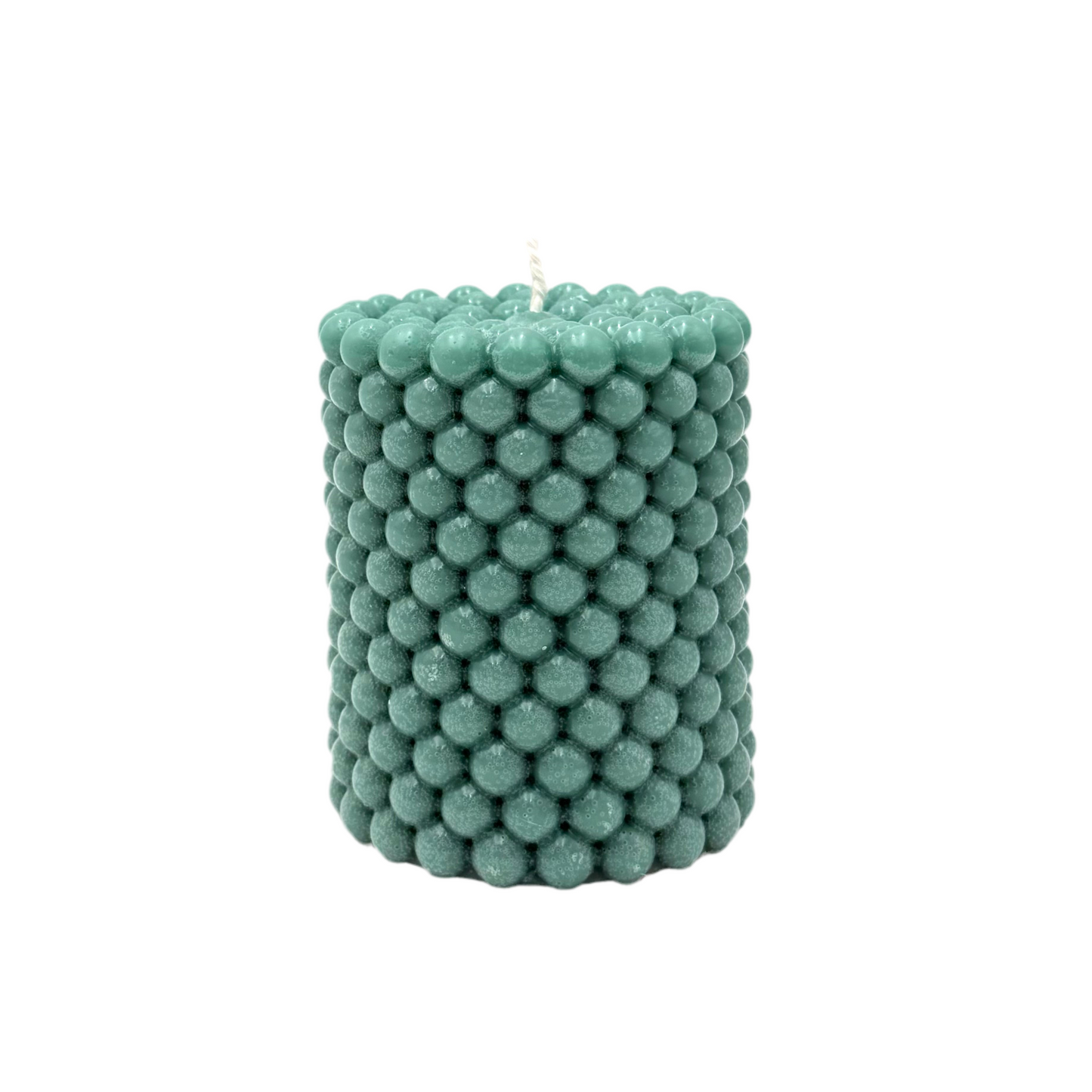Дизайнерская свеча «Жемчуг», холодный зеленый