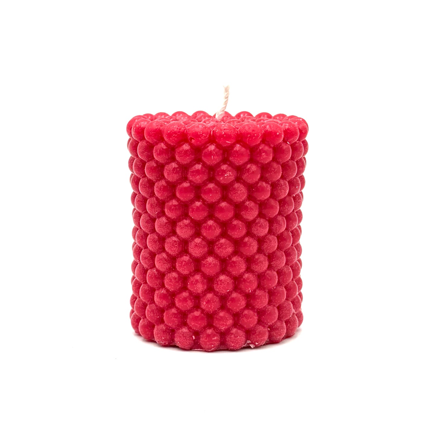 Dizaina svece “Pērle”, vēsi sarkana