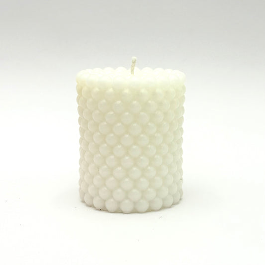 Dizaina svece “Pērle”, balta