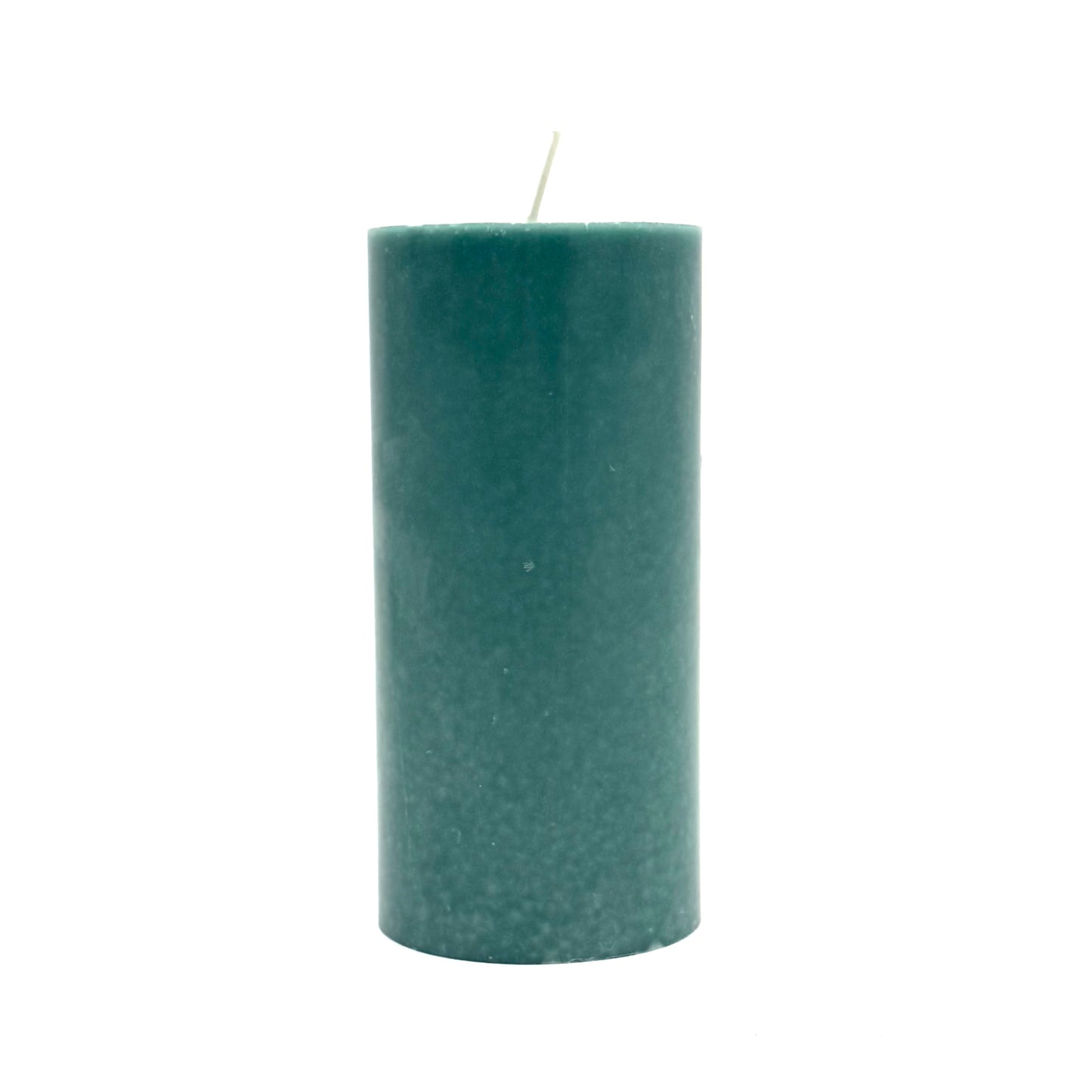 Stearin lace candle, ⌀ 7x15 cm, blue