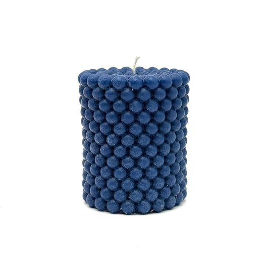 Dizaina svece “Pērle”, tumši zila
