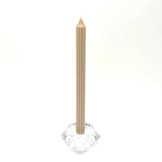 Taper table candle ⌀ 2x28 cm, linen