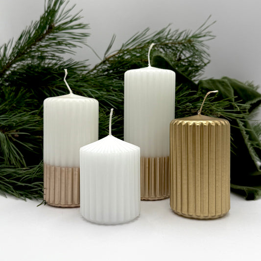 Advent candle set "Golden Touch"