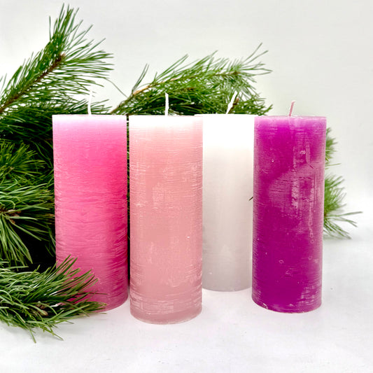 Adventes komplekts “Rozā nokrāsas”