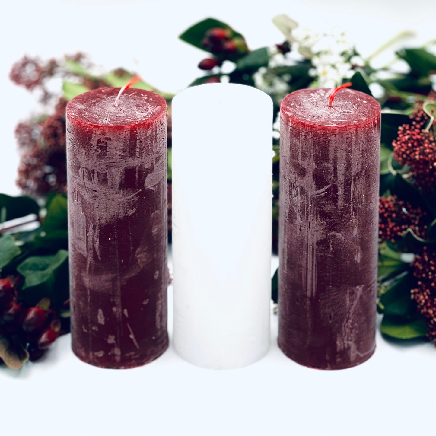 Rustikveida sveču komplekts “Latvija” (komplektā 3 sveces)