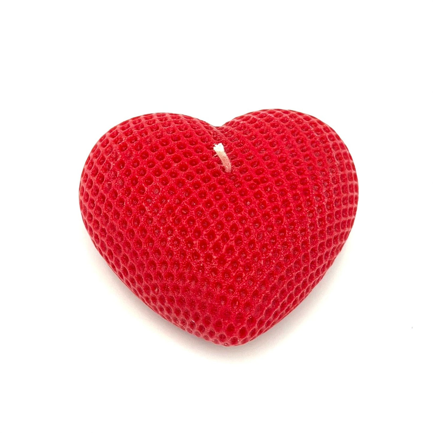 Dizaina svece “Sirds”, sarkana (vairāki izmēri)