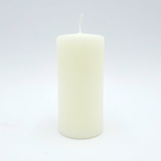 Свеча прессованная пудровая ⌀ 6х12 см, бежевый