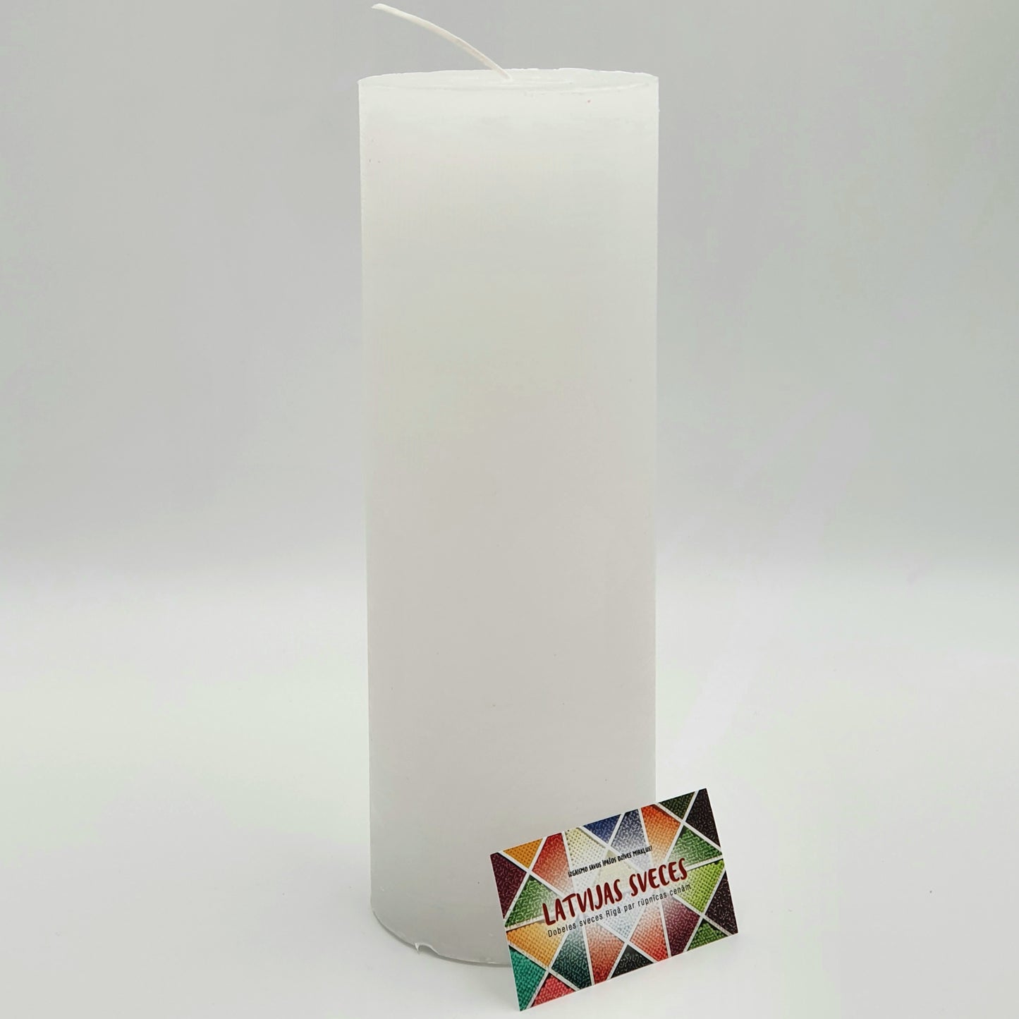 Свеча-цилиндр ⌀ 10х30 см с одним фитилем, белая