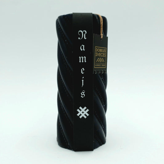 Dizaina svece "Namejs", melna