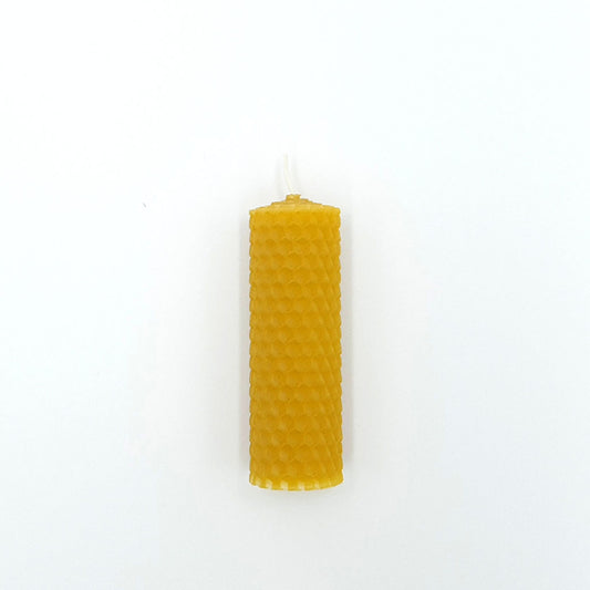 Beeswax candle, 3x9 cm