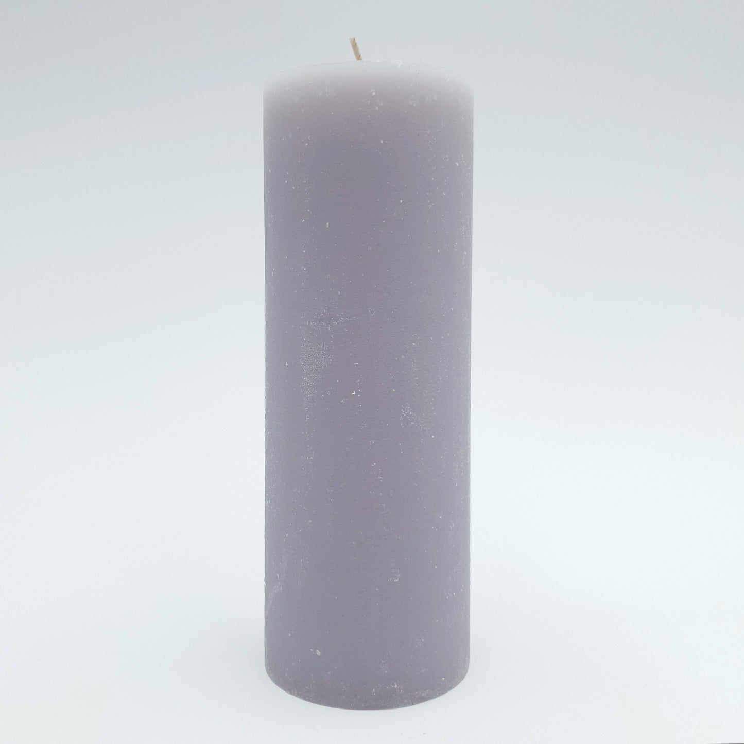 Svece cilindrs ⌀ 7x20 cm, pelēka