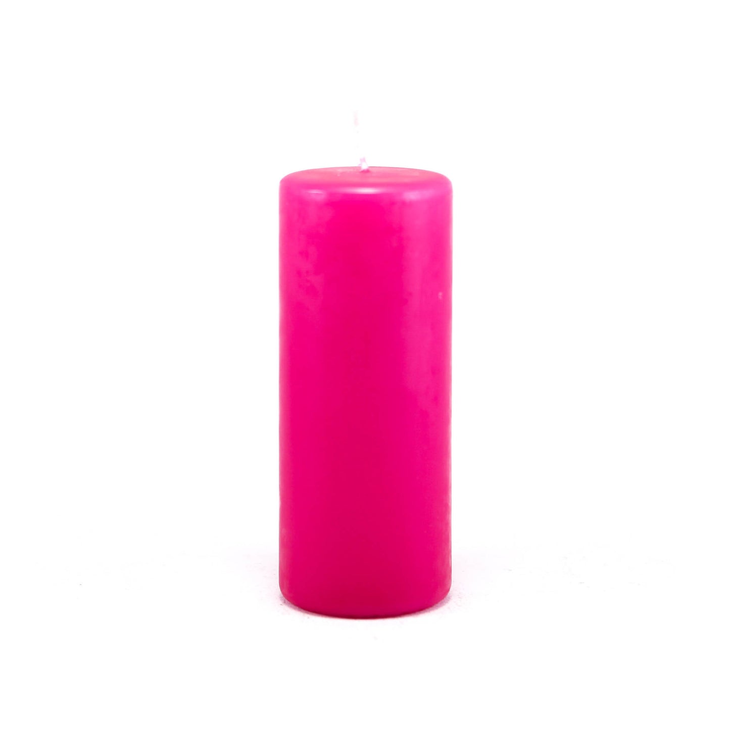 Pulverspiestā svece ⌀ 6x15 cm, rozā