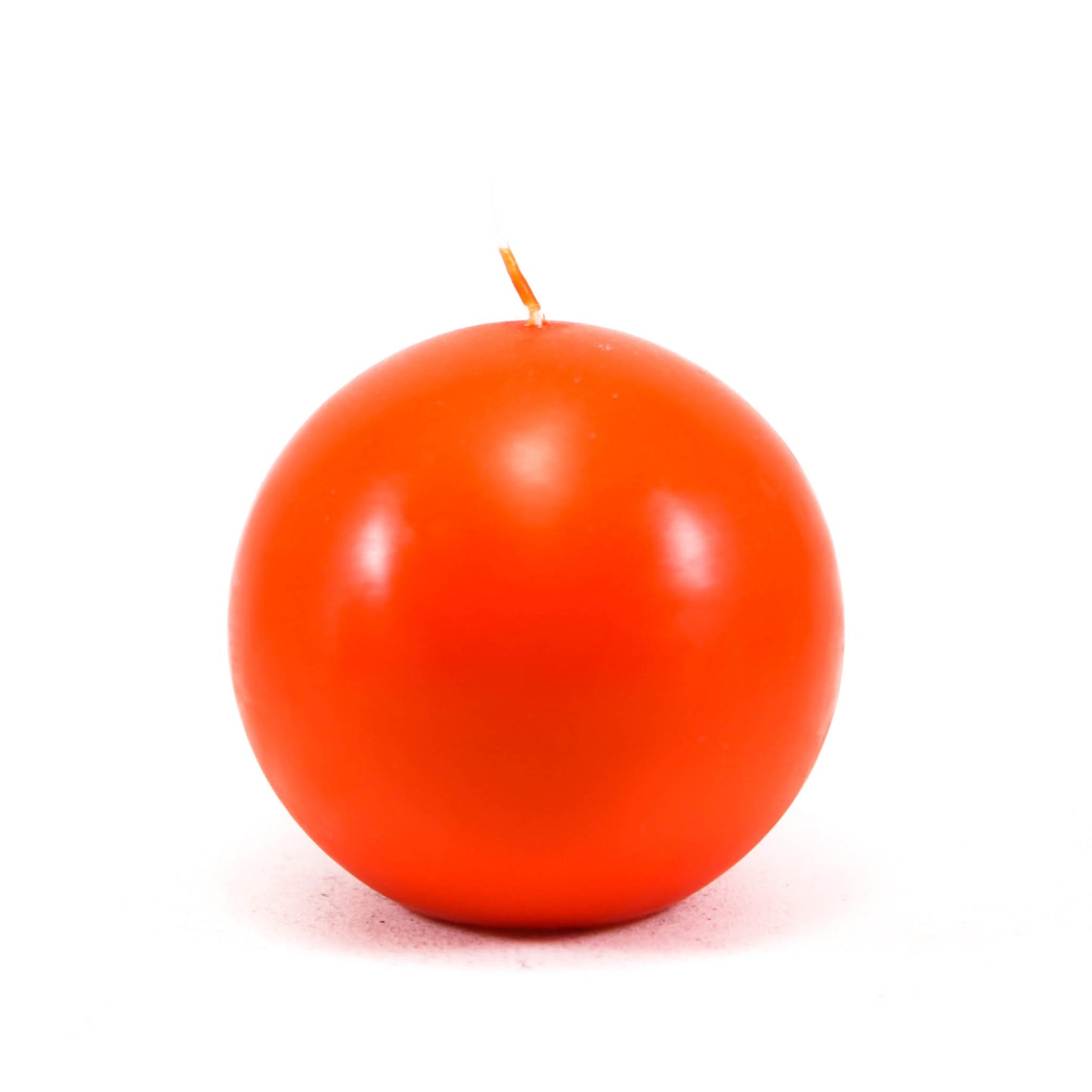 Powderpressed candle ball, ⌀ 10 cm, orange