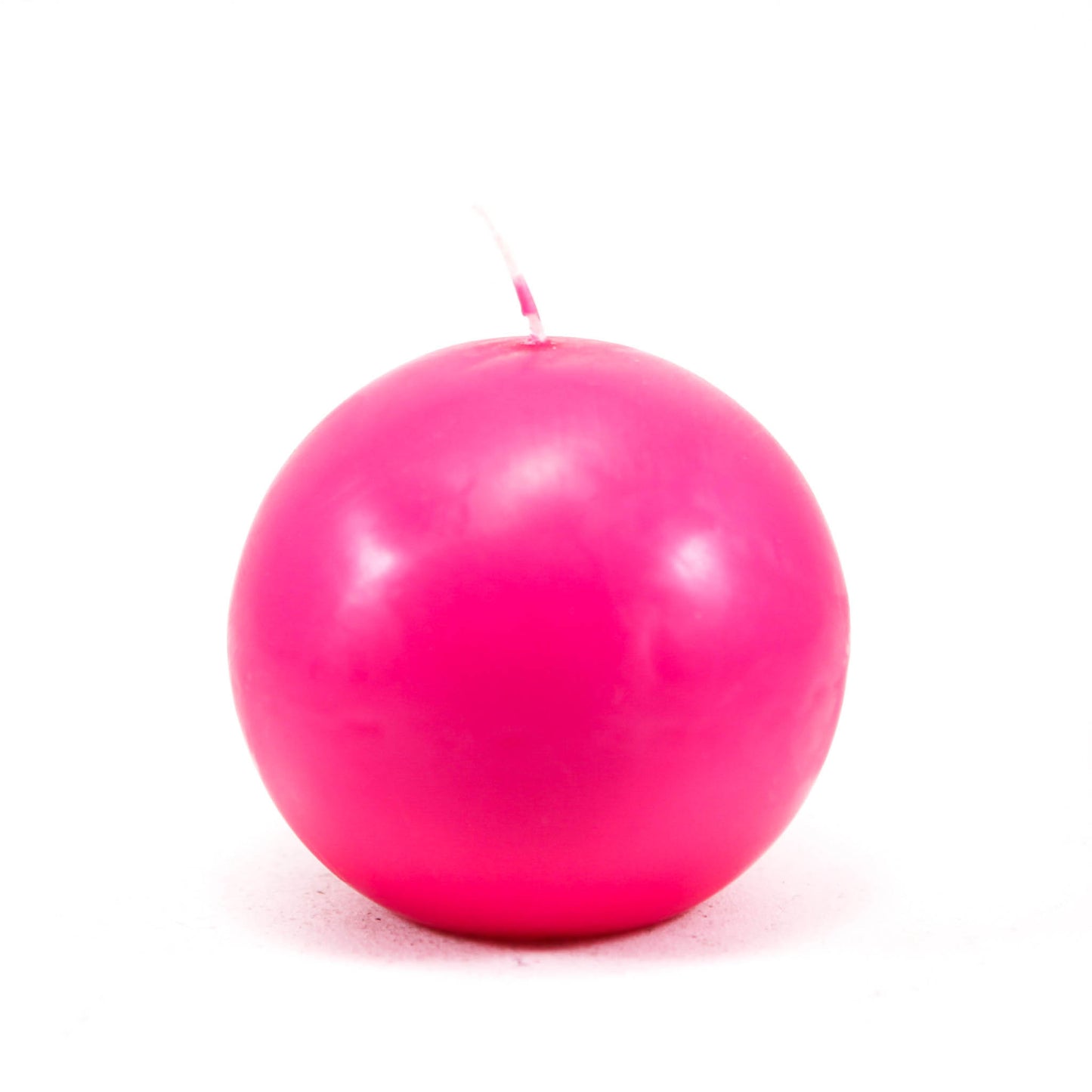 Порошковая свеча шар ⌀ 10 см, розовая