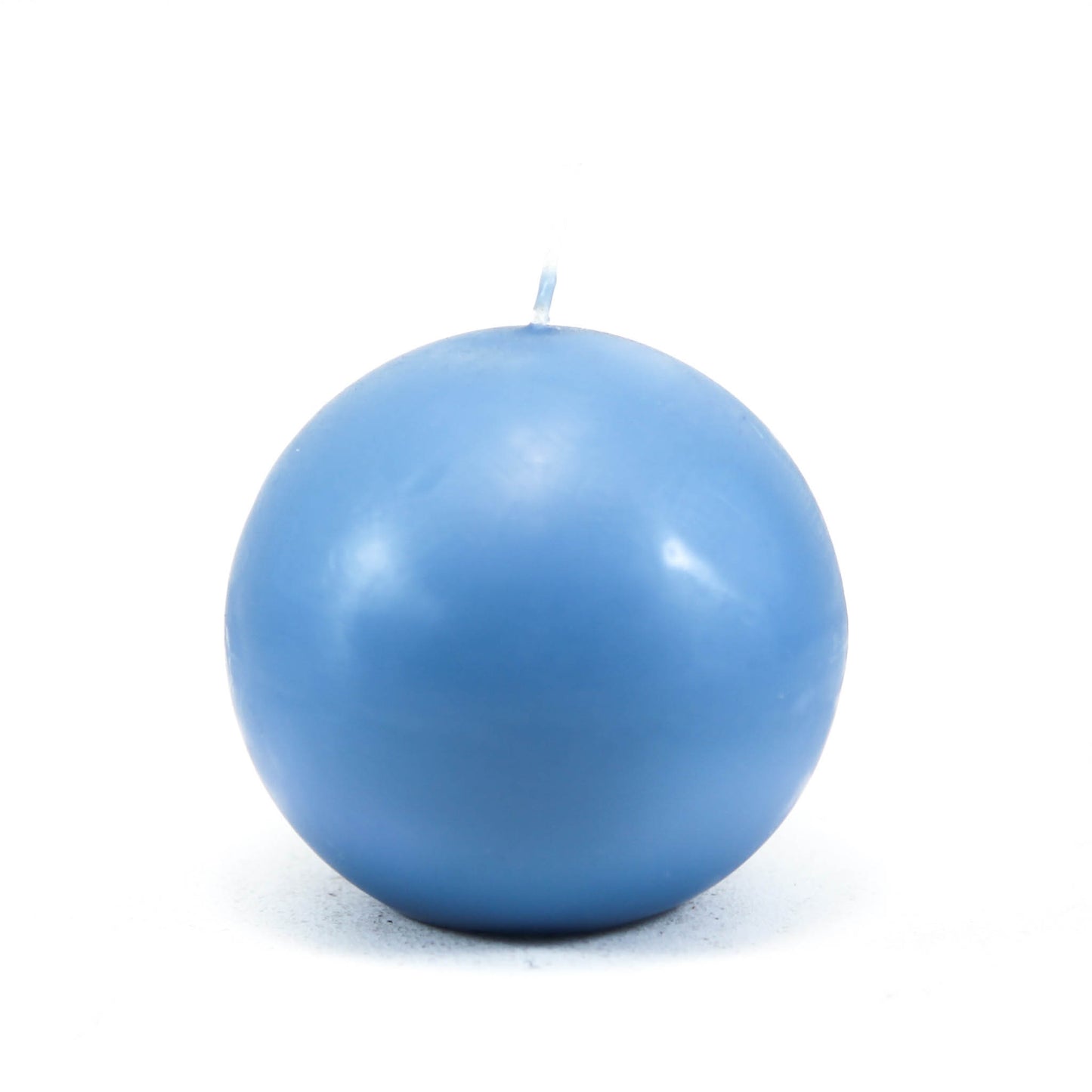 Порошковая свеча шар ⌀ 10 см, голубая