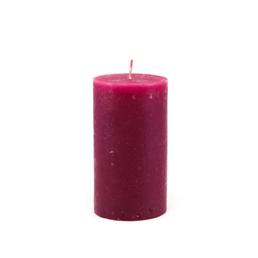 Candle cylinder ⌀ 7x12 cm, raspberry red