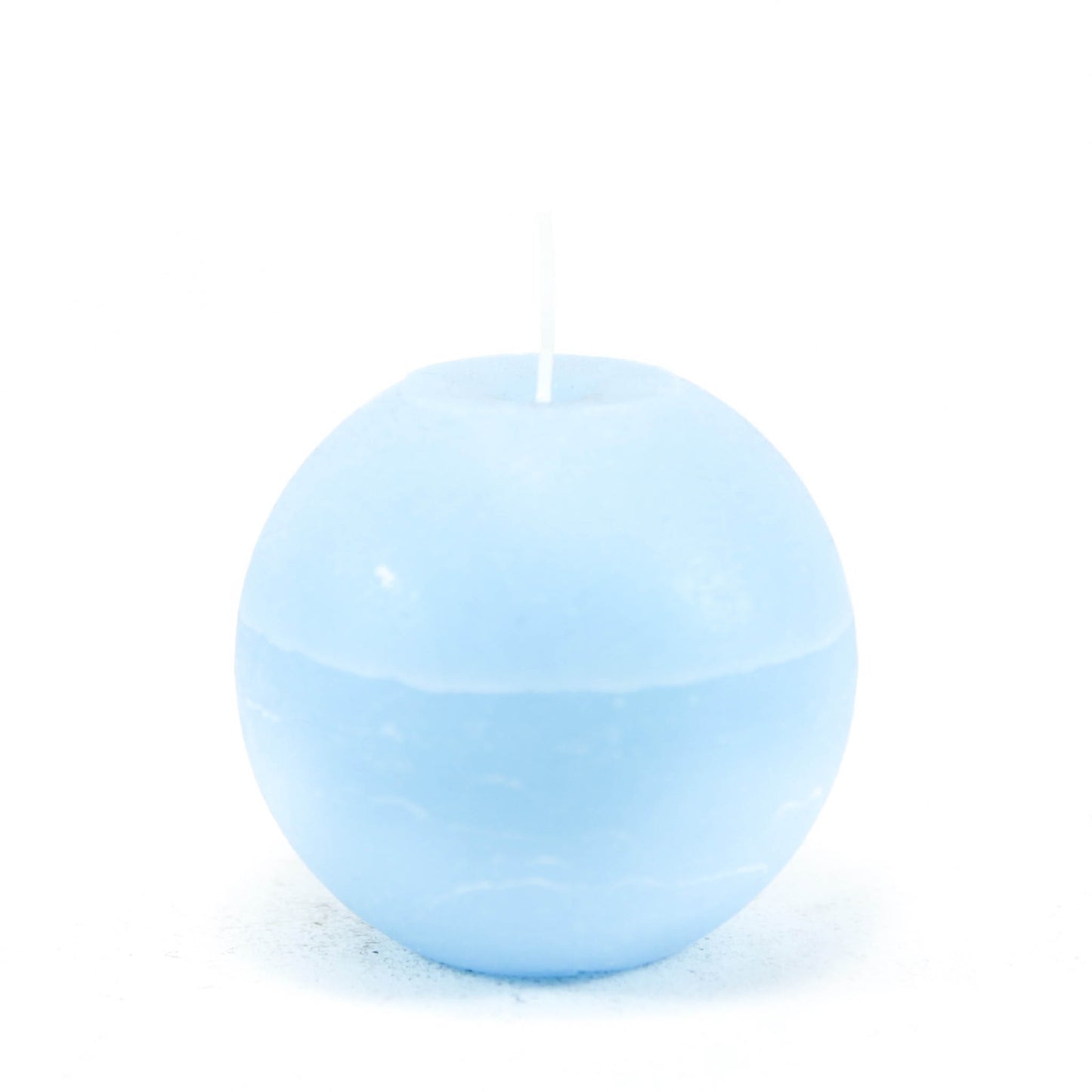 Свеча шар ⌀ 10 см, светло-синяя