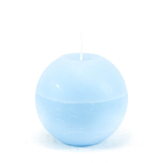 Candle ball ⌀ 10 cm, light blue