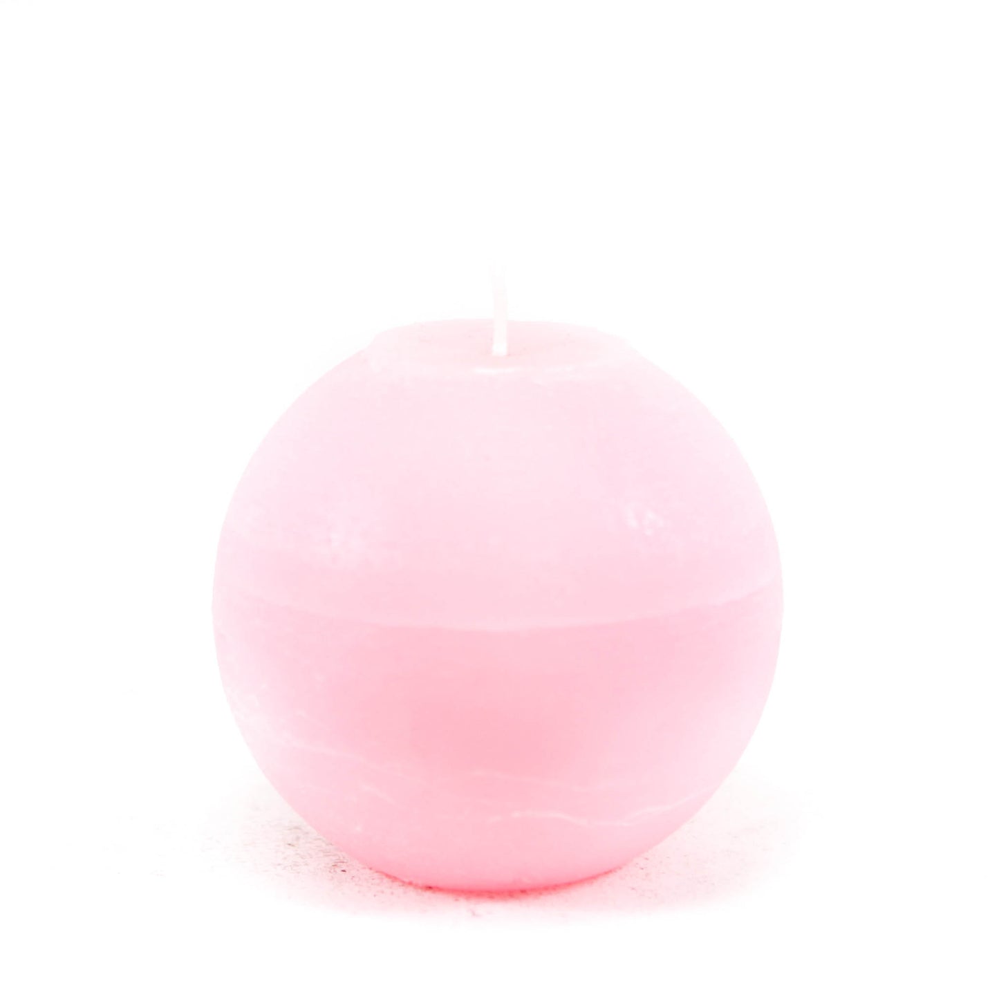 Свеча шар ⌀ 10 см, светло-розовая