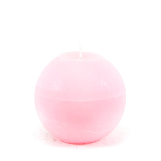 Candle ball ⌀ 10 cm, light pink