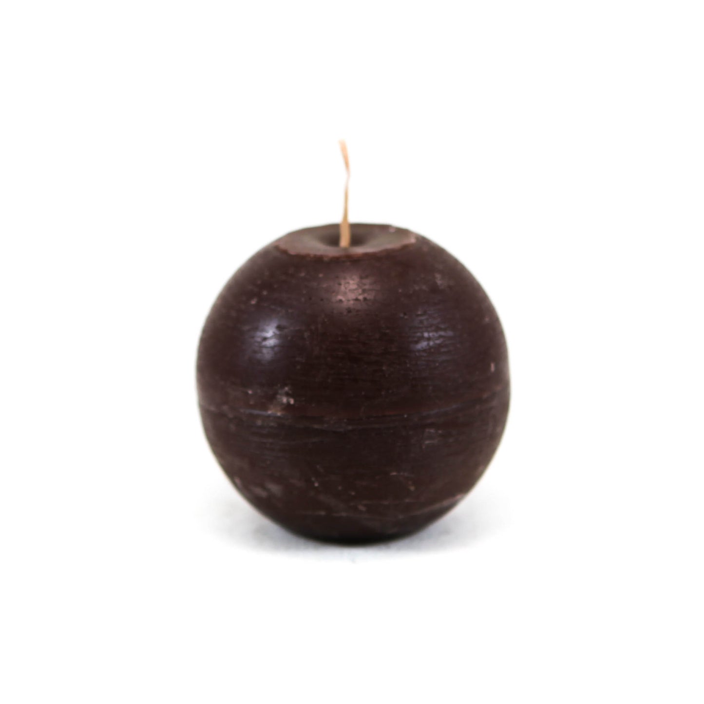 Свеча шар ⌀ 8 см, тёмно-коричневая