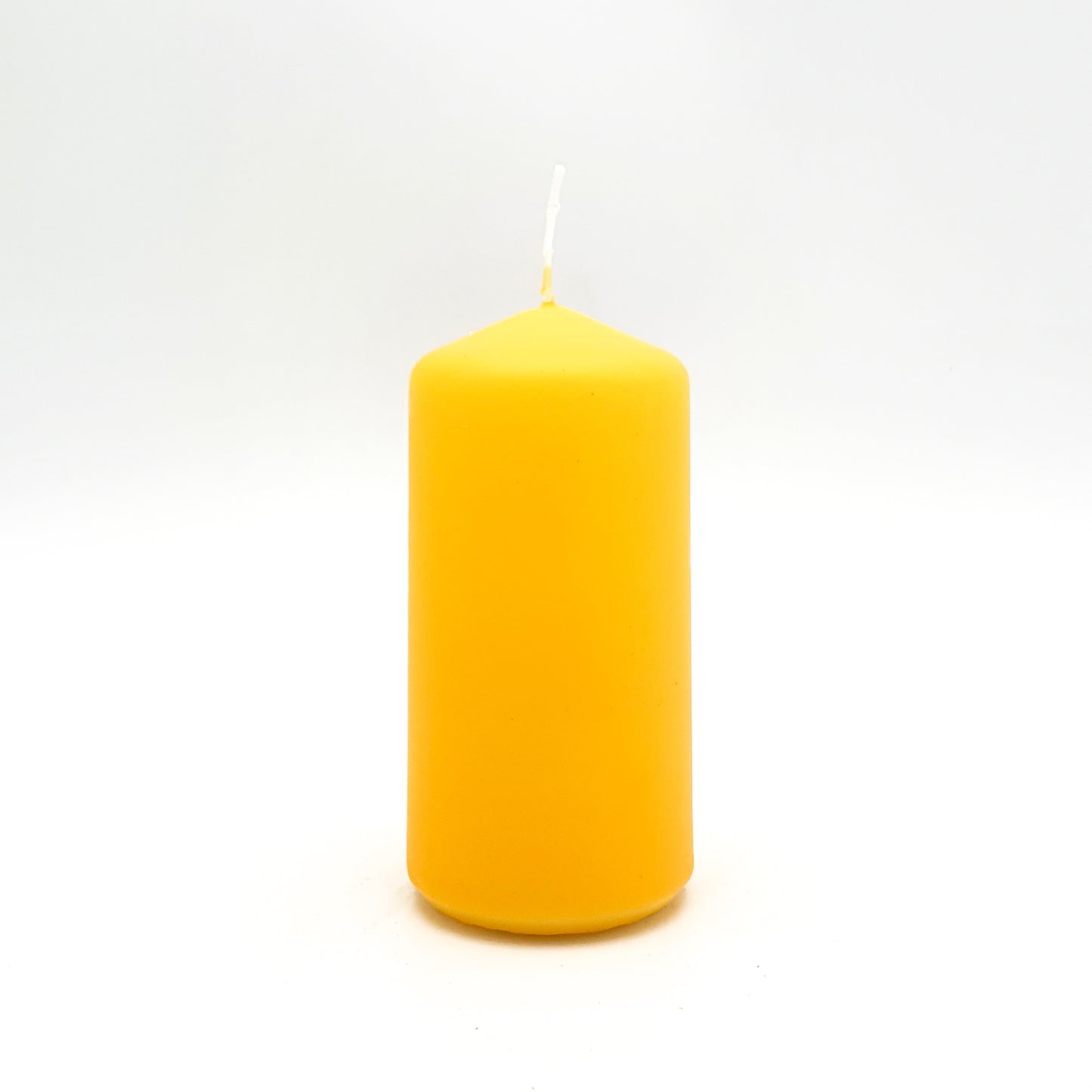 Pulverspiestā svece ⌀ 6x12 cm, dzeltena