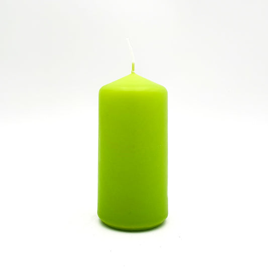 Свеча прессованная порошковая ⌀ 6х12 см, зеленая