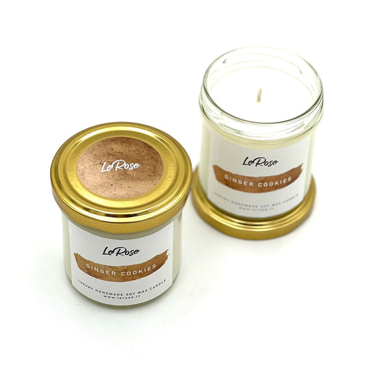 Soy wax candle "LeRose Ginger Cookies", 25h