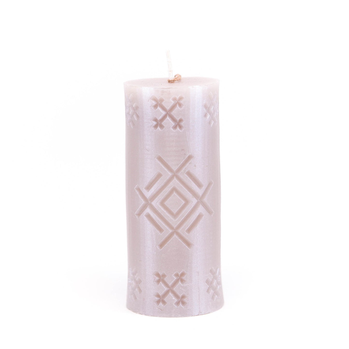 Candle with Latvian rune "Well", silver