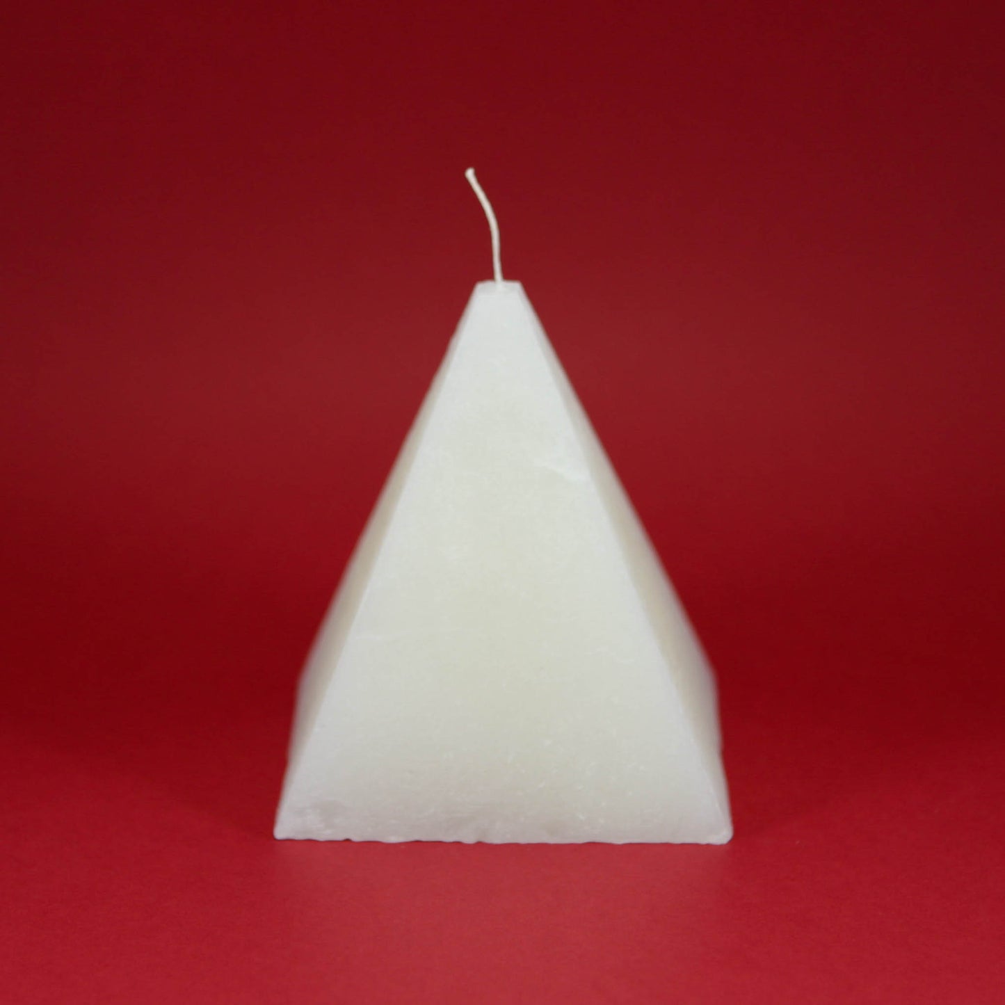 Candle pyramid, ⌀ 10x10 cm, beige
