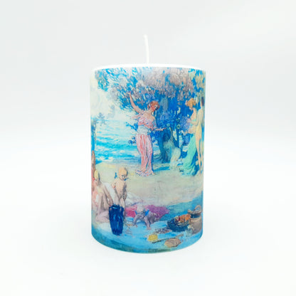 Дизайнерская свеча с росписью "Аркадия"