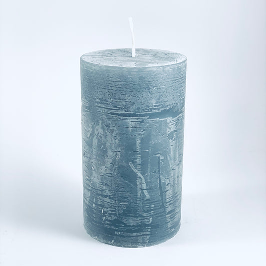 Candle cylinder ⌀ 7x12 cm, grey